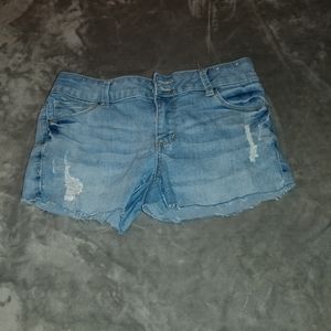 ripped denim shorts